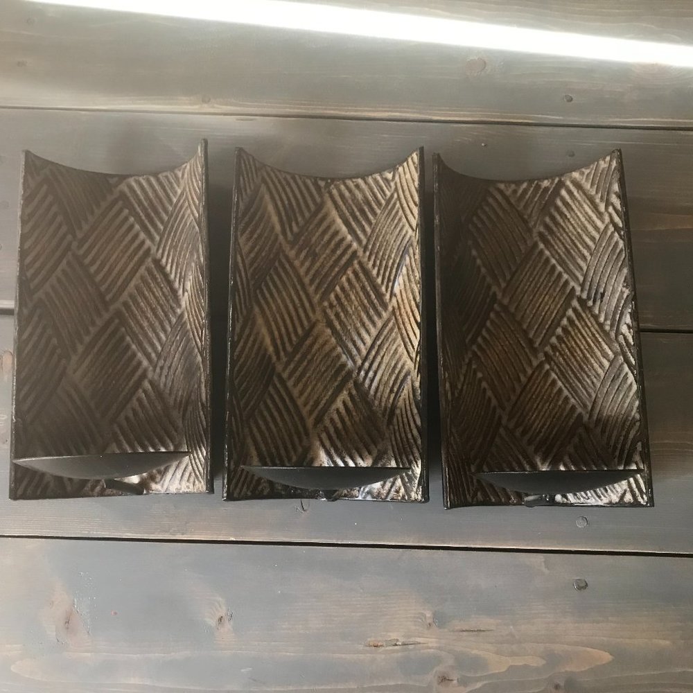 Candle Holders - Wall Mounted (Set of 3) (USED)
